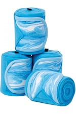 2022 Weatherbeeta 3.5M Marble Fleece Bandage 4 Pack 1008706005 - Turquoise Swirl